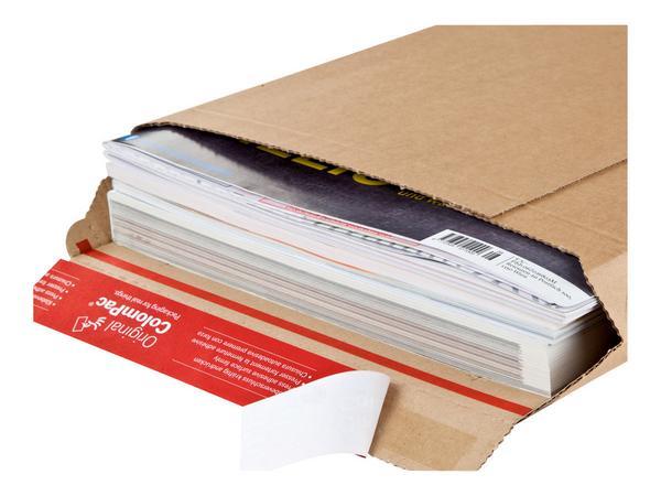 1 Lot de 20 Pochettes d'expédition carton ondule brun 250x360x50 mm