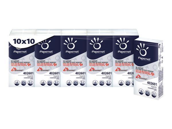1 Lot de 10 Mouchoirs de poche 21x21cm