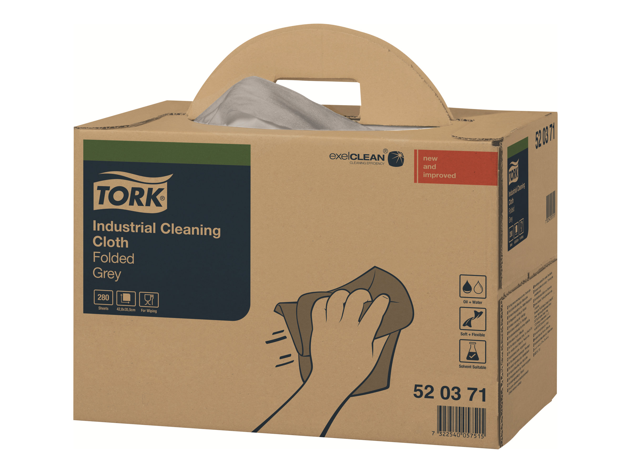 1 Chiffons de nettoyage industriel TORK Plié Handy Box W7