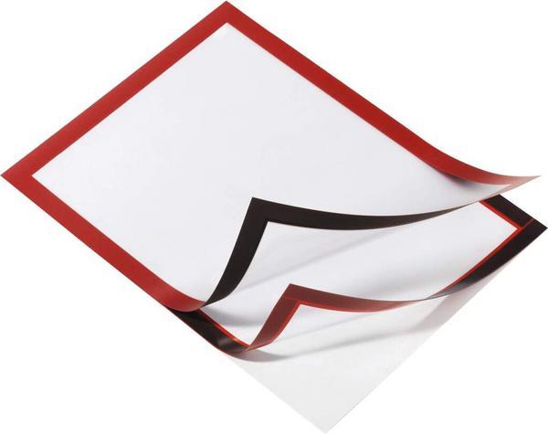 1 Lot de 2 Cadre d'affichage adhésif Duraframe - A4 -  Rouge