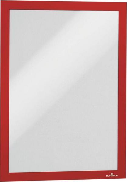 1 Lot de 2 Cadre d'affichage adhésif Duraframe - A4 -  Rouge
