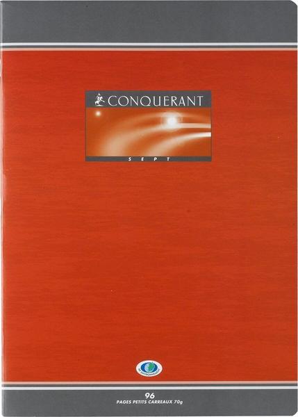 1 Cahier agrafé Conquérant 70g, A4, 5X5,192 pages