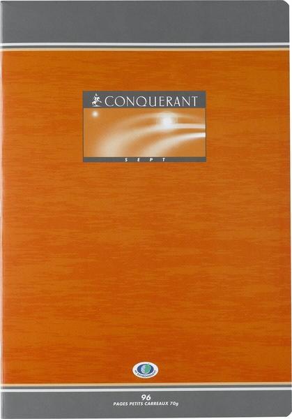 1 Cahier agrafé Conquérant 70g, A4, 5X5,192 pages