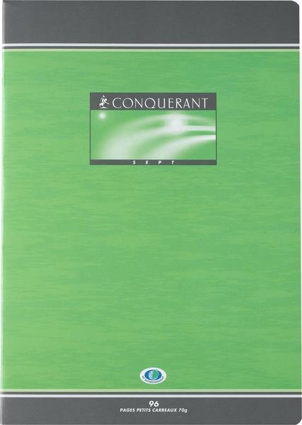 1 Cahier agrafé Conquérant 70g, A4, 5X5,192 pages