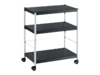 1 Desserte 3 plateaux métal noir