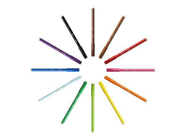 1 Blister de 12 Feutres BIC Kids Visa - Pointe fine