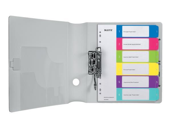 1 Jeu d'intercalaires numériques LEITZ Wow - A4 - 6 onglets