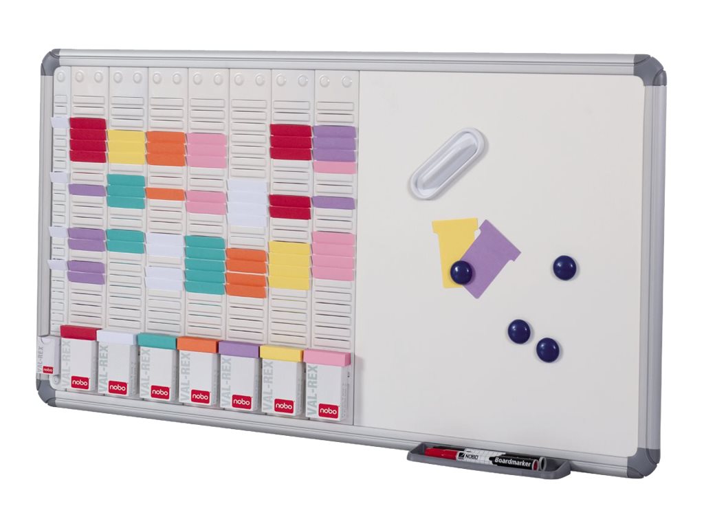 1 Planning Kit 7 colonnes 24 fentes et tableau blanc