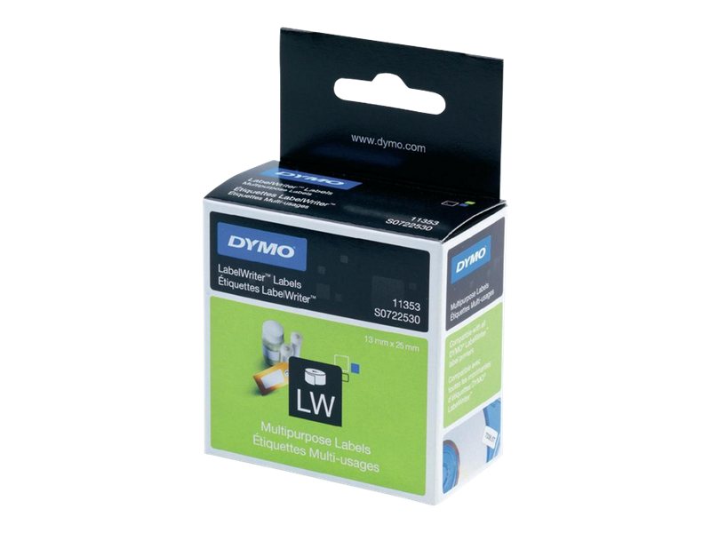1 Rouleau d'étiquettes LabelWriter 13X25mm DYMO