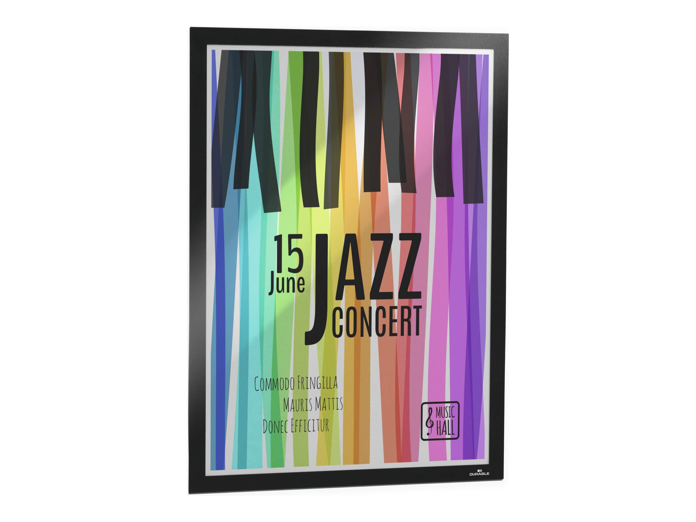 1 Pochette adhésive de signalisation Duraframe - A2 - cadre Noir