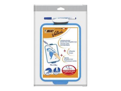 1 Ardoise double face VELLEDA effacable à sec, 19x26 cm -