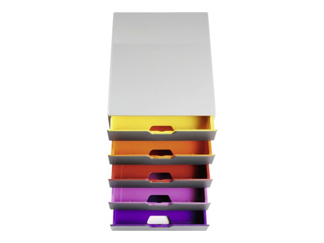 1 Module de classement 5 tiroirs  VARICOLOR gris