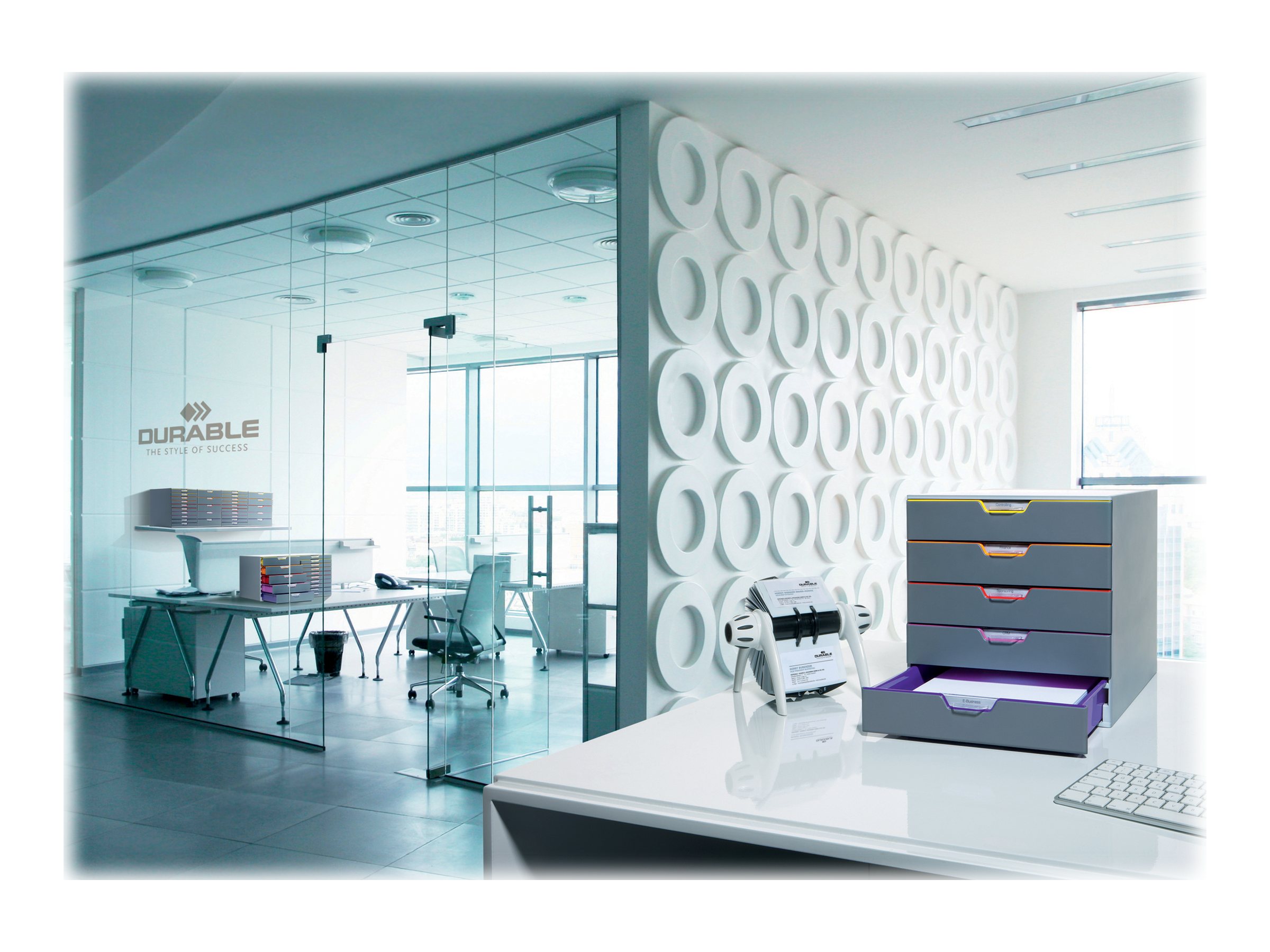 1 Module de classement 5 tiroirs  VARICOLOR gris