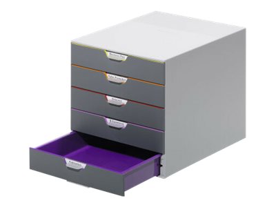 1 Module de classement 5 tiroirs  VARICOLOR gris