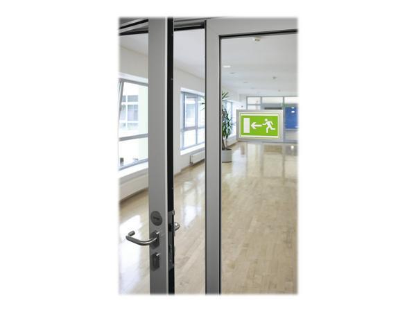 1 Lot de 2 Pochettes adhésives de signalisation Duraframe - A5 - cadre ARGENT