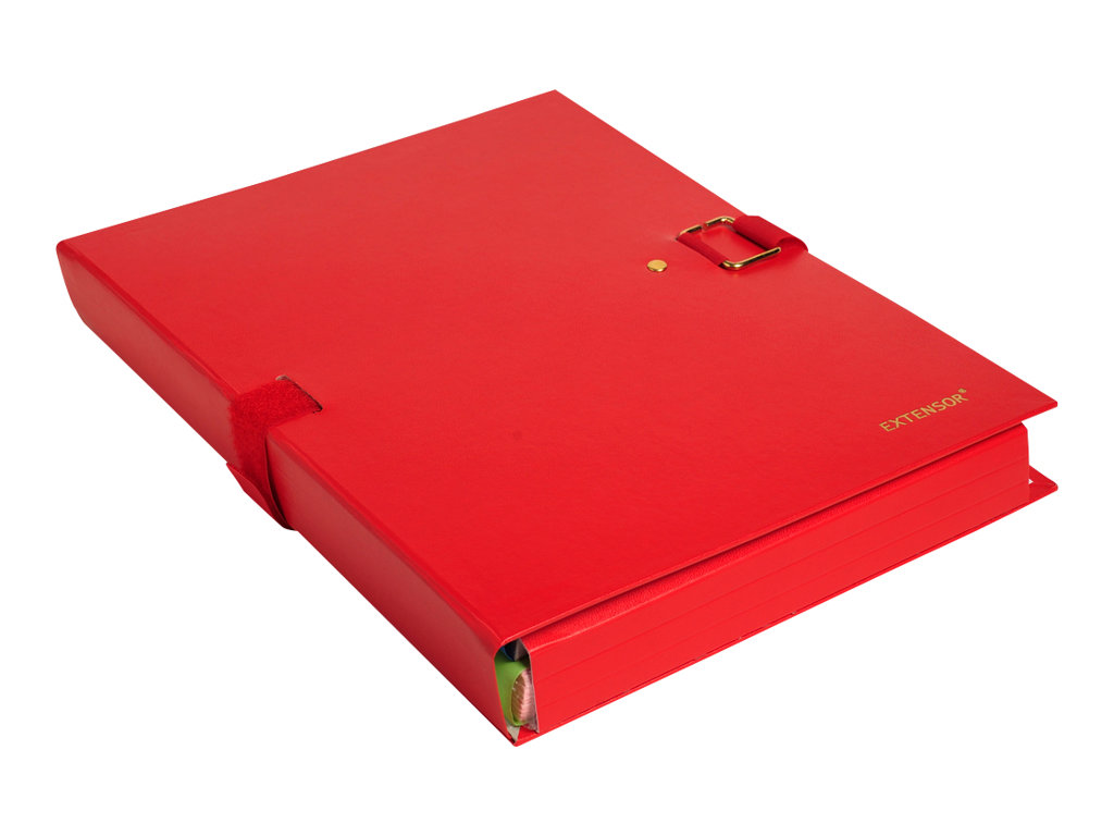 1 Chemise à sangle EXACOMPTA Extensor - rouge- largeur max 16 cm