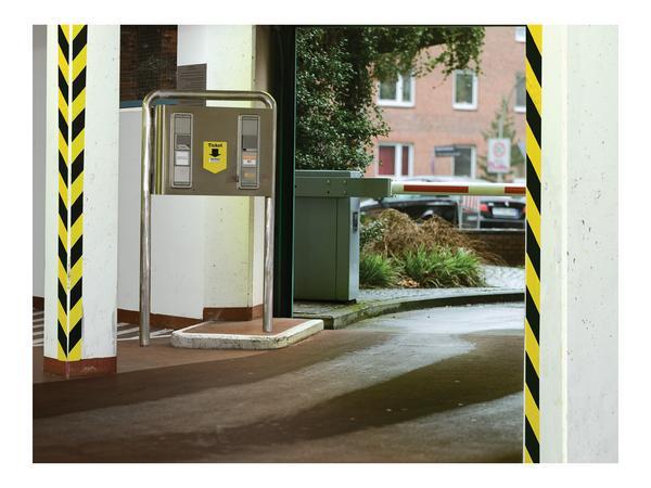 1 Ruban adhésif de signalisation TESA - 66 m x 50 mm - noir/jaune