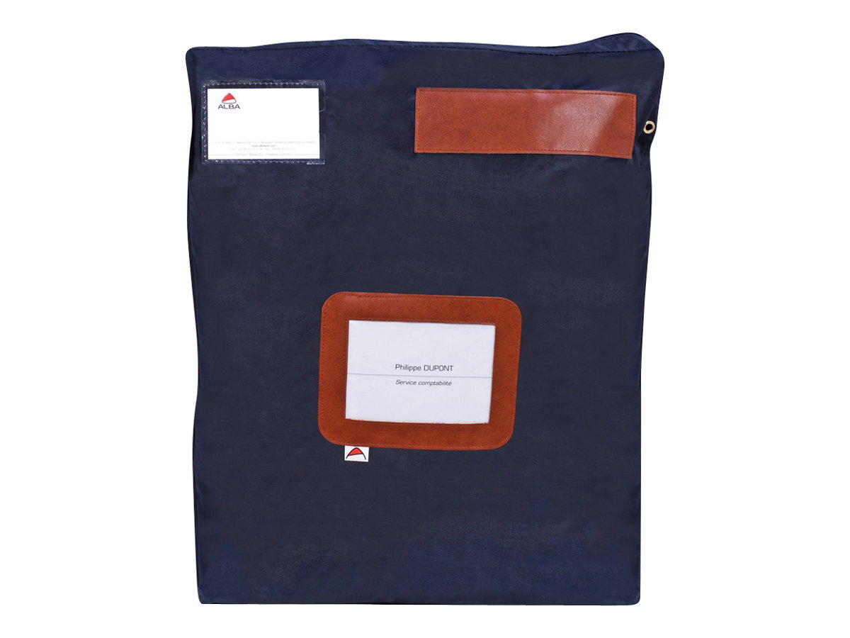 1 Pochette courrier à soufflet L 40xP 5xH 50 cm bleue en polyester
