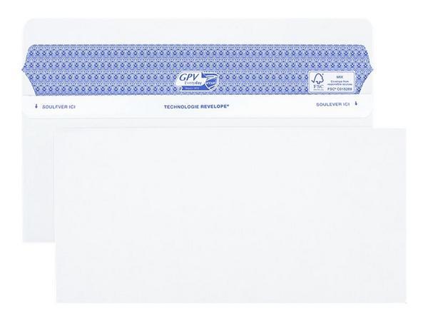 1 Boite de 100 Enveloppes Secure blanches 112x225 mm 90g GPV