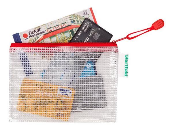 1 Sachet de 8 Pochettes souples armées ZIP - TARIFOLD -A6