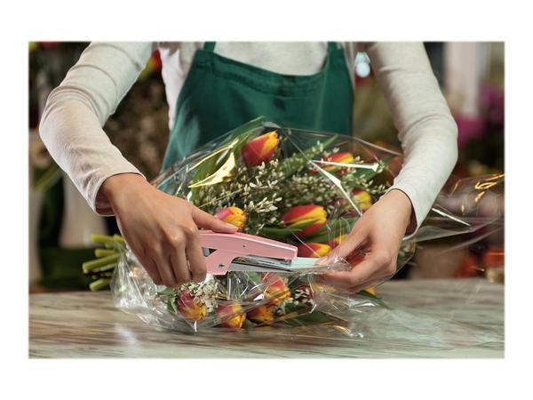 1 Pince agrafeuse Sp19 1/4 métal rose + une boite de 5000 agrafes offert