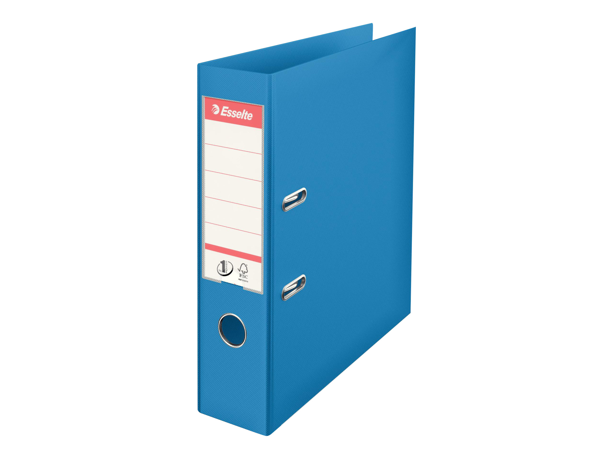 1 Classeur à levier ESSELTE VIVIDA N°1 Power Bleu clair Dos 7,5 cm