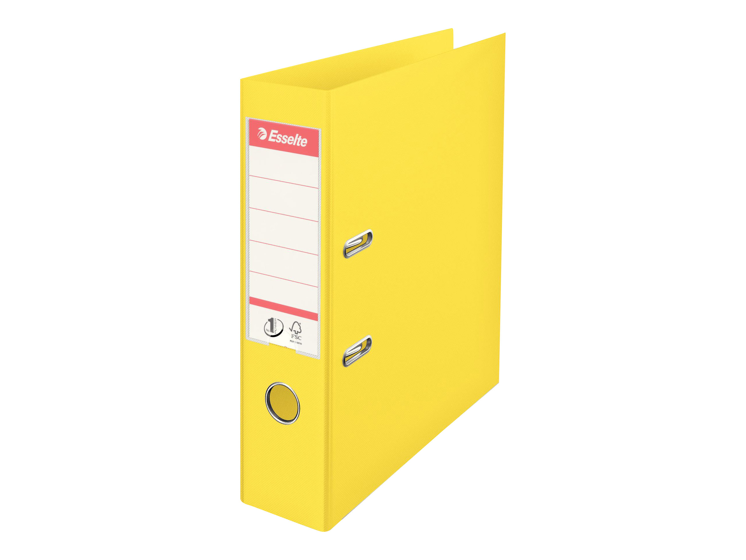 1 Classeur à levier ESSELTE VIVIDA N°1 Power Jaune Dos 7,5 cm
