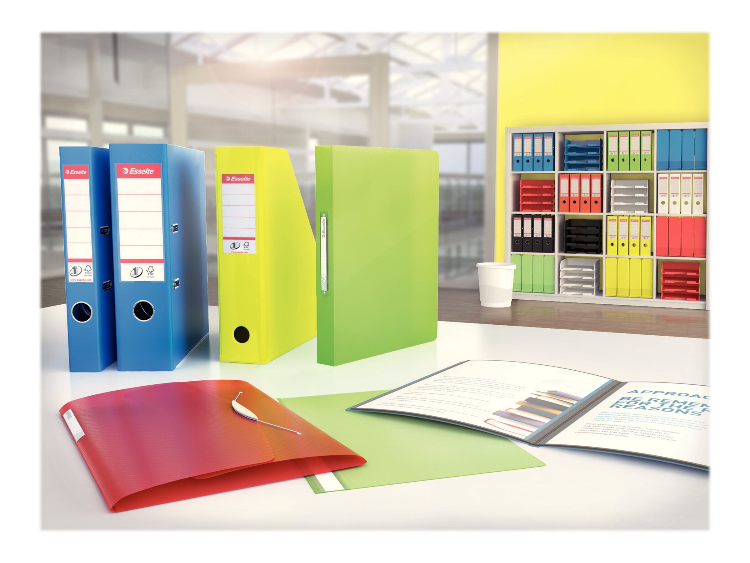 1 Classeur à levier Vivida ESSELTE N°1 Power - Dos 5cm Bleu clair