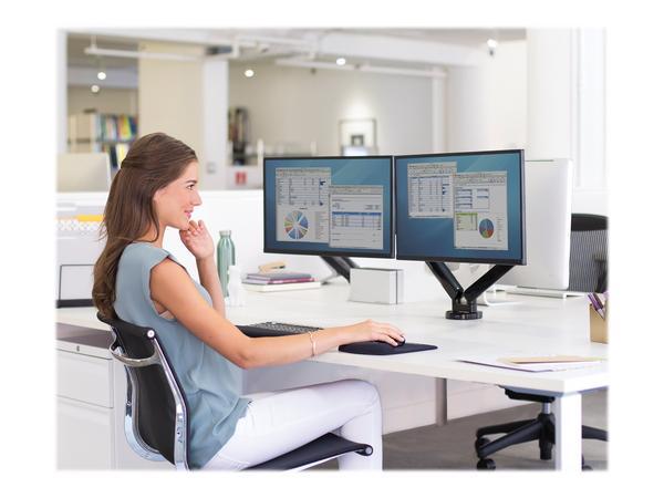 1 Bras porte-écrans double Platinium Séries noir - Fellowes