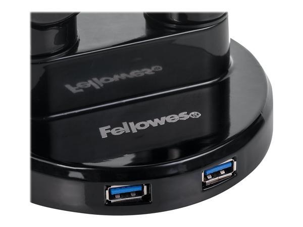 1 Bras porte-écrans double Platinium Séries noir - Fellowes