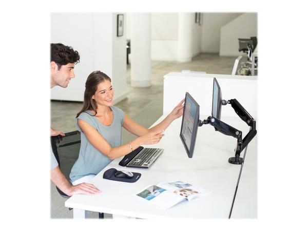 1 Bras porte-écrans double Platinium Séries noir - Fellowes