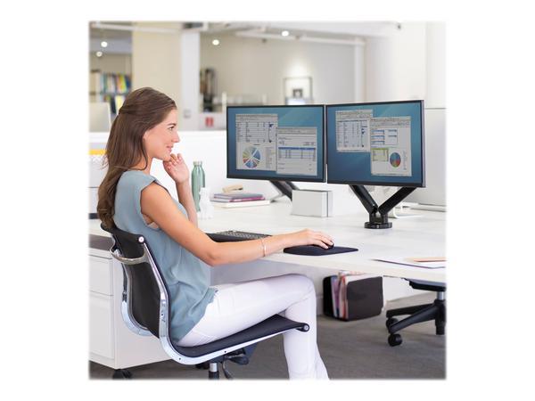 1 Bras porte-écrans double Platinium Séries noir - Fellowes