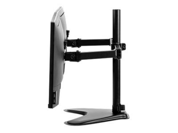1 Bras porte-écrans double horizontal surpied - Fellowes