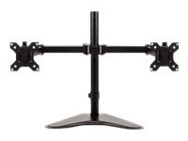 1 Bras porte-écrans double horizontal surpied - Fellowes