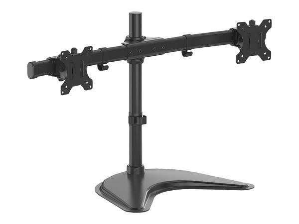 1 Bras porte-écrans double horizontal surpied - Fellowes