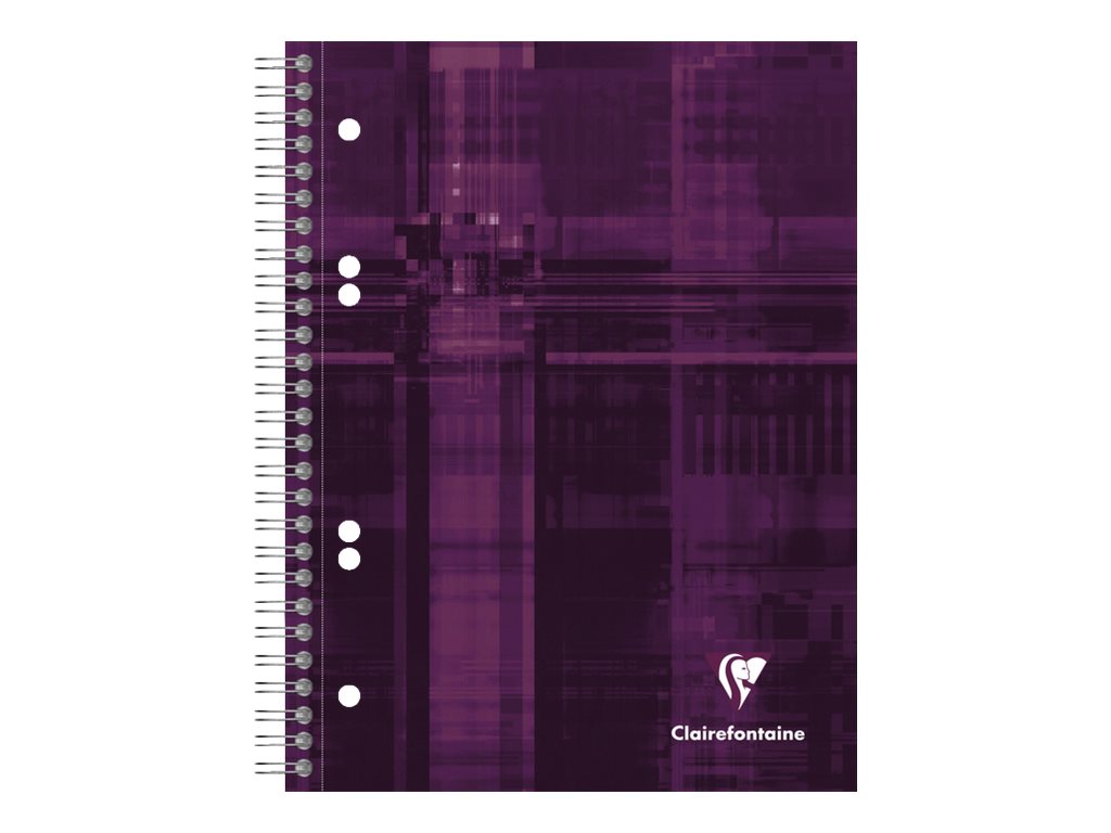 1 Cahier spirale Clairefontaine perforé Bind'O Block A5+, 5x5, 180 pages