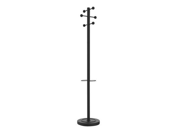 1 Portemanteau ACCES 6 patères -  blanc / hêtre
