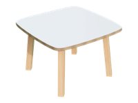 1 Table basse WOODY 60x60 cm blanc