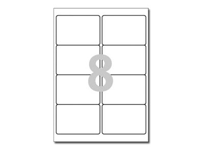 1 Boite de 100 Planches d'étiquettes laser AVERY 99,1x67,7 mm soit 800 étiq/boîte