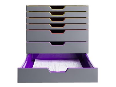 1 Module de classement 7 tiroirs  VARICOLOR gris