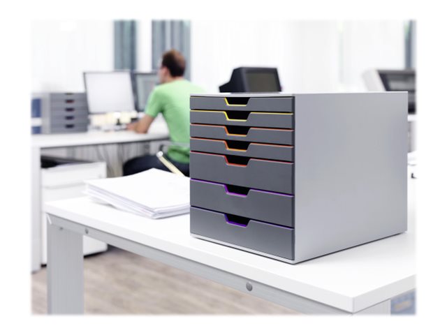 1 Module de classement 7 tiroirs  VARICOLOR gris