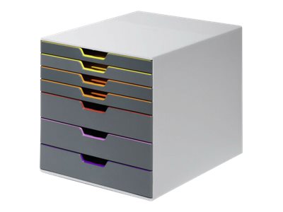 1 Module de classement 7 tiroirs  VARICOLOR gris