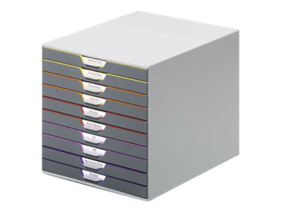 1 Module de classement 10 tiroirs  VARICOLOR gris