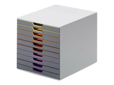 1 Module de classement 10 tiroirs  VARICOLOR gris