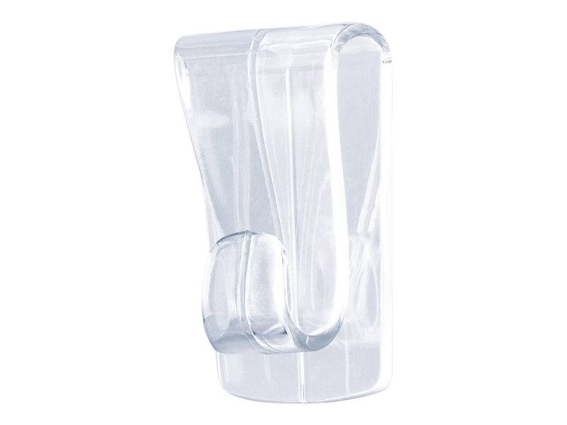 1 Blister de 2 Crochets adhésifs pour verre et surfaces transparentes 1Kg - TESA