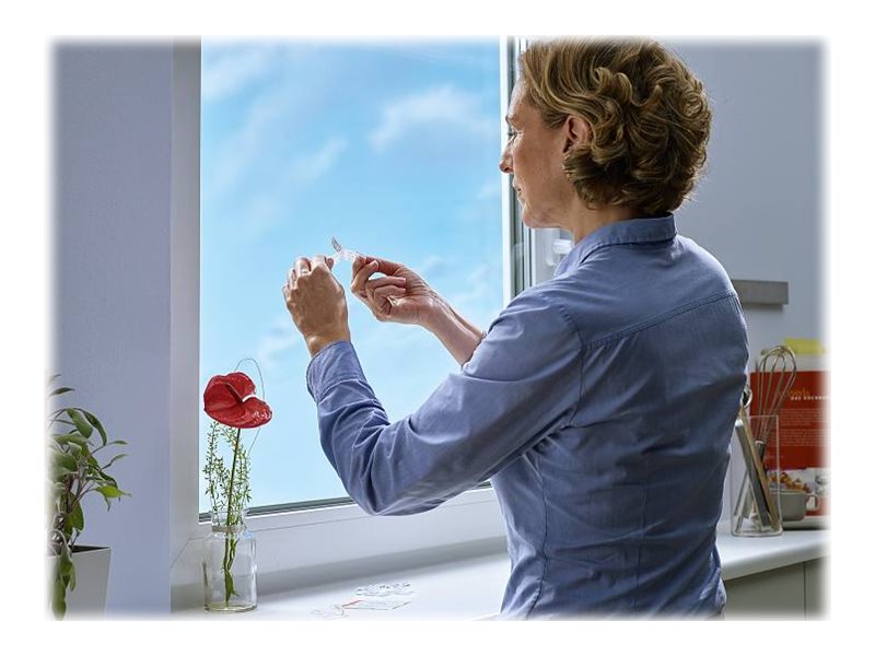 1 Blister de 2 Crochets adhésifs pour verre et surfaces transparentes 1Kg - TESA