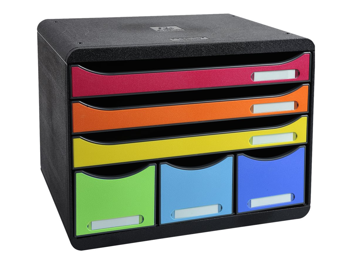 1 Module de classement 6 tiroirs STORE BOX MAXI arlequin