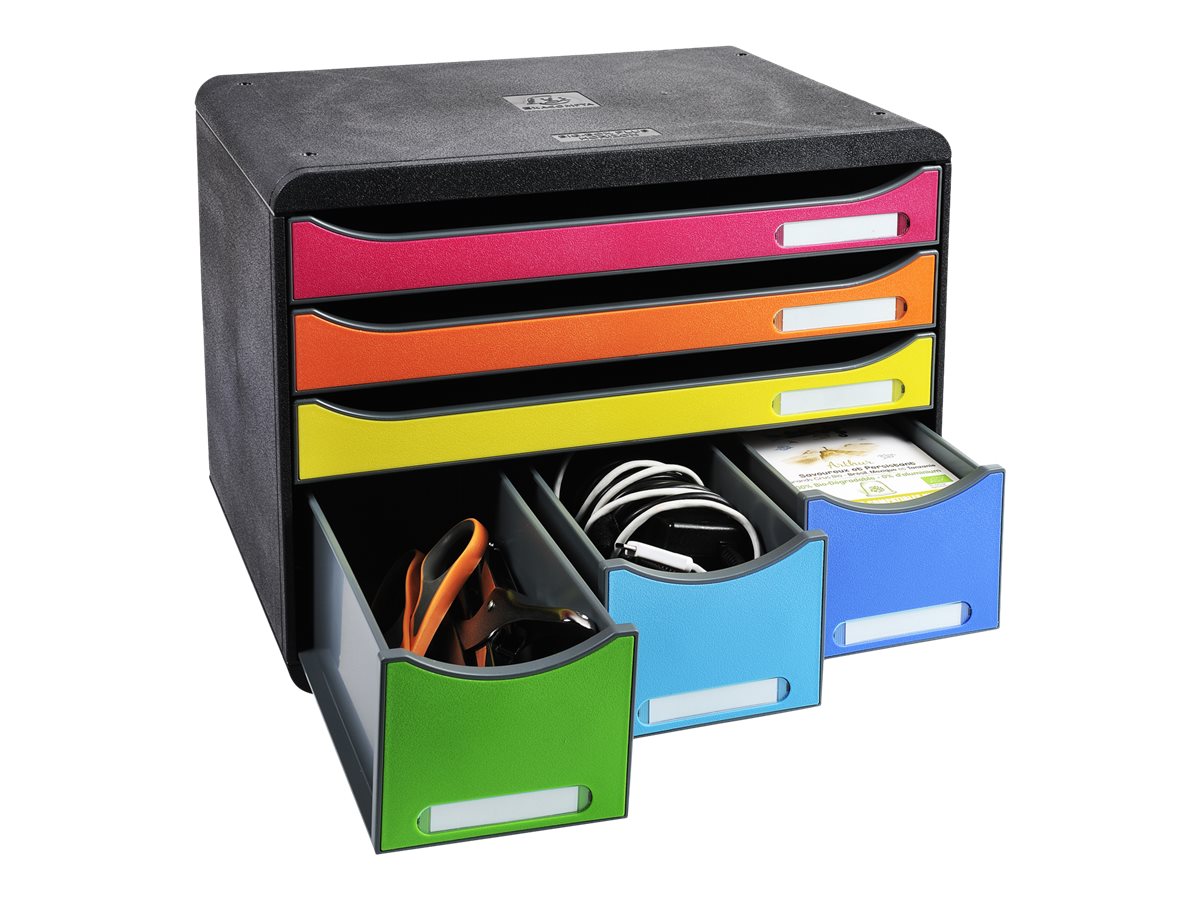 1 Module de classement 6 tiroirs STORE BOX MAXI arlequin