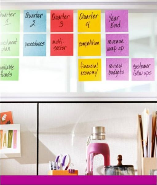 1 12 Blocs ZNotes Super Sticky 76x76 mm +dévidoir offert