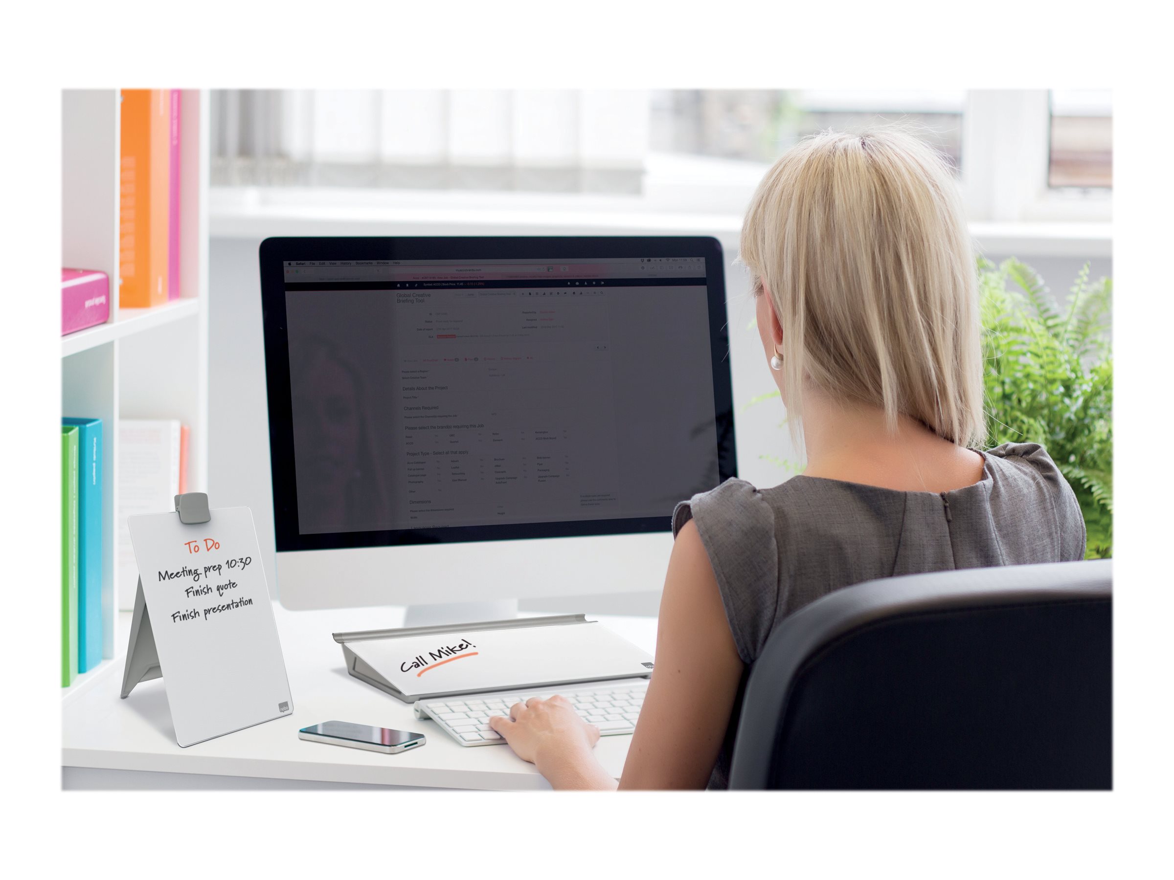 1 Organiseur bloc note de bureau